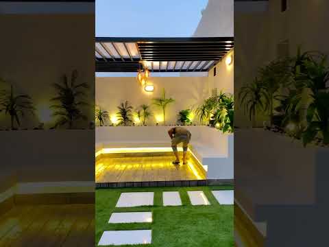 pergola design with Terrace interior.