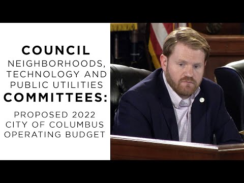 2022 City of Columbus Proposed Operating Budget: Public Utilities, Neighborhoods and Technology