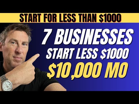 7 BUSINESS IDEAS you Can STARTUP with $0 to $1000 SUPER COOL!