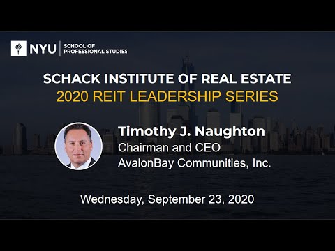 Timothy J. Naughton, Chairman and CEO, AvalonBay Communities: 2020 REIT Leadership Series