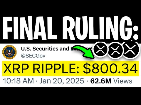 XRP RIPPLE: SEC CONFIRMS XRP BULLRUN! HOURS LEFT UNTIL $800.34 PUMP! - RIPPLE XRP NEWS TODAY