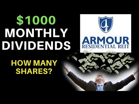 How Many Shares Of Stock To Make $1000 A Month? | ARMOUR Residential REIT (ARR)