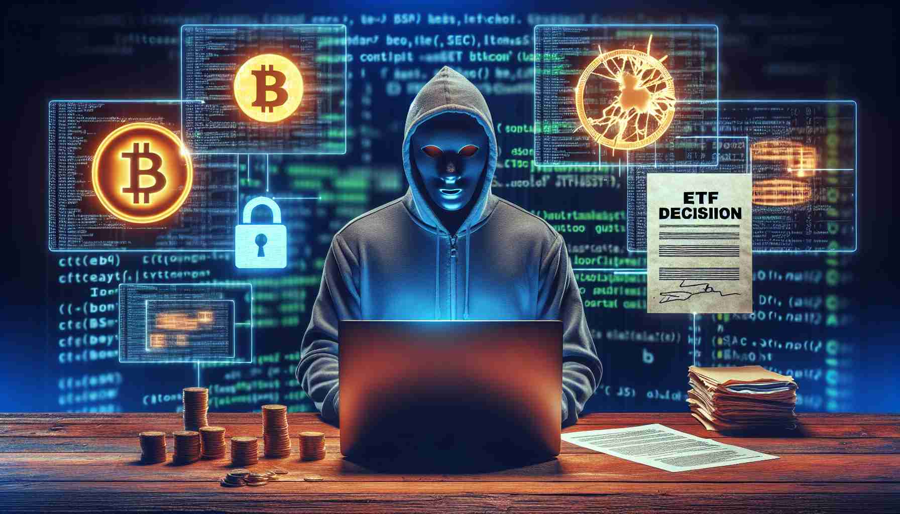 Disrupção no Mercado de Criptomoedas: Impacto de um Hacker na Decisão do Bitcoin ETF da SEC