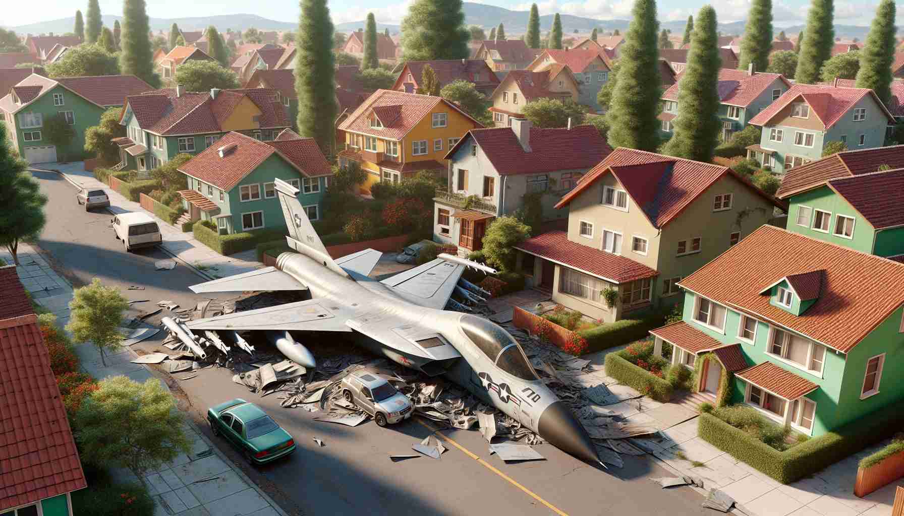 Unexpected Skyfall! Military Jet Part Lands in Residential Area